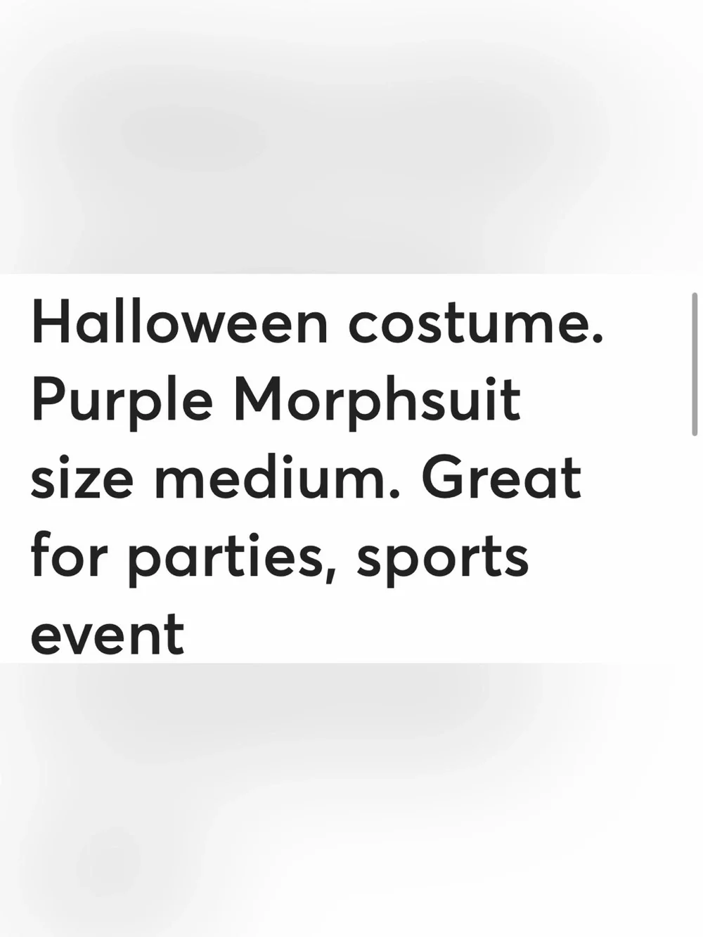 Morphsuit purple one